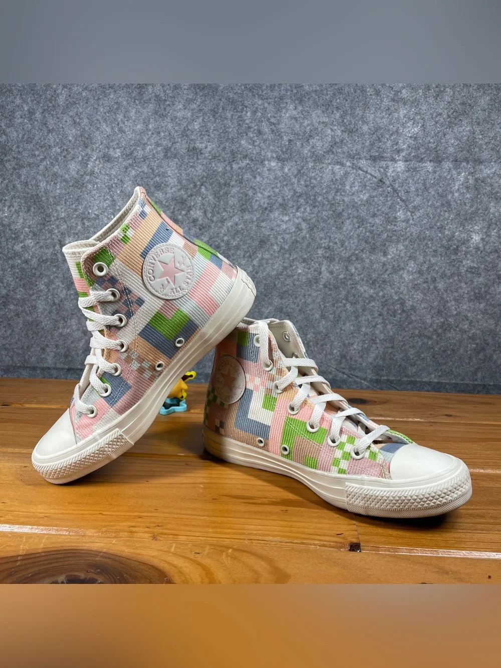 Converse Chuck Taylor All Star WOMENS 7 Crafted High Abstract Stripes 572702F